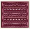 Burgandy African Print  Scarf
