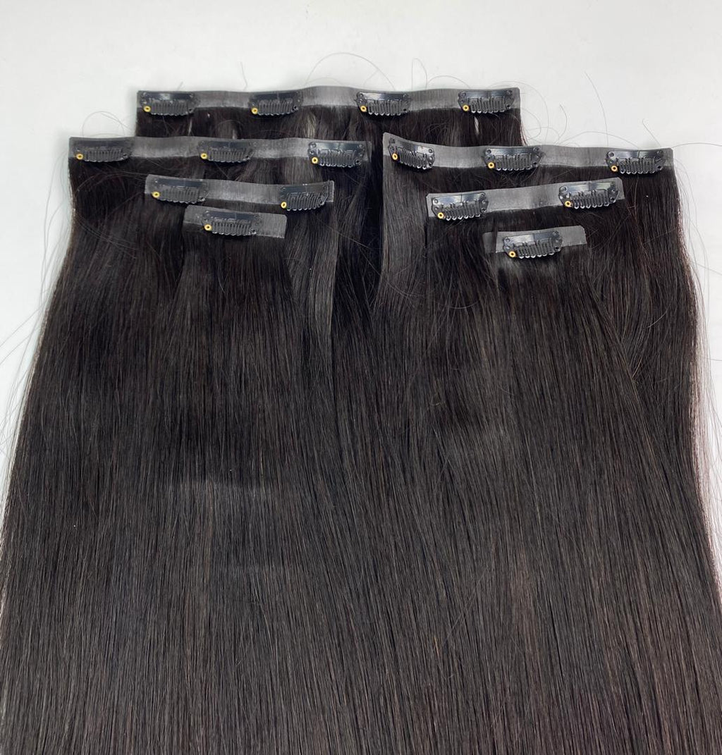 Sil Clip In Extensions Straight Seamless Clip In Extensions – EA & Co